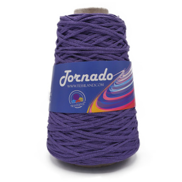 Tornado tricottino circolare opaco in misto cotone 200g Viola