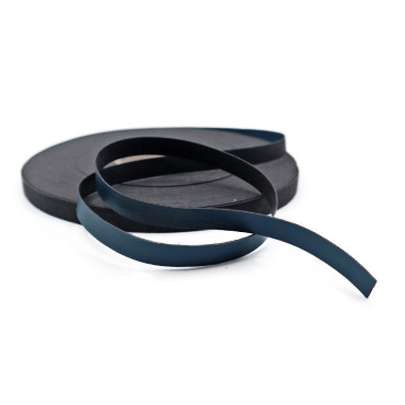 Fettuccia ecopelle per borse e zaini a intreccio 50m Navy