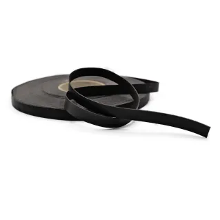 Eco-leather Ribbon for braided bags and backpacks 50m Nero