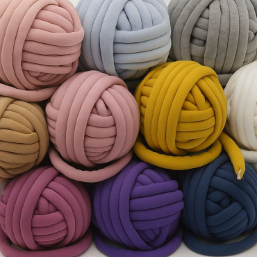 Chubby filo per arm knitting imbottito in cotone 750g