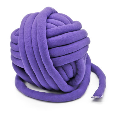 Chubby filo per arm knitting imbottito in cotone 750g Lavanda