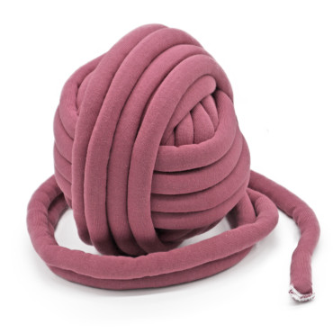 Chubby filo per arm knitting imbottito in cotone 750g Malva