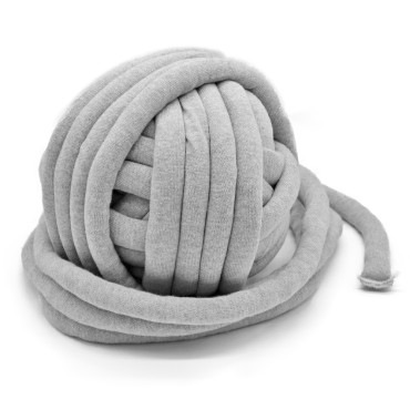 Chubby filo per arm knitting imbottito in cotone 750g Perla