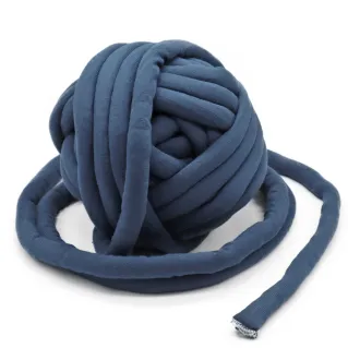 Chubby fil pour arm knitting rembourré en coton 750g Petrolio