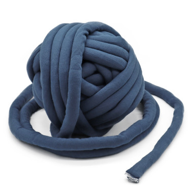 Chubby filo per arm knitting imbottito in cotone 750g Petrolio