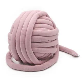 Chubby fil pour arm knitting rembourré en coton 750g Pink