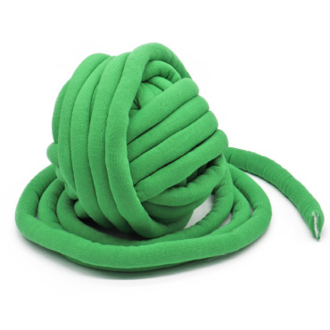 Chubby filo per arm knitting imbottito in cotone 750g Verde
