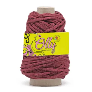 Olly cordon épais en mélange de coton circulaire mat 200g Bordeaux
