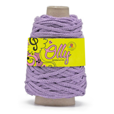 Olly cordino spesso in misto cotone circolare opaco 200g Lilla