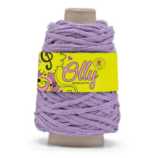 Olly cordón grueso de mezcla de algodon circular mate 200g Lilla