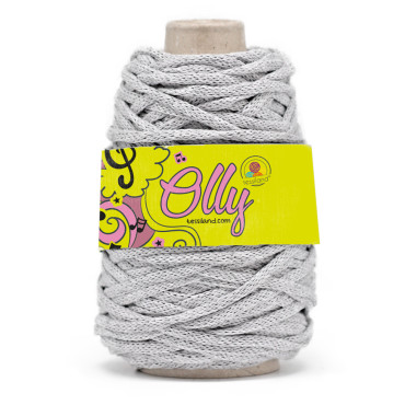 Olly cordino spesso in misto cotone circolare opaco 200g Perla