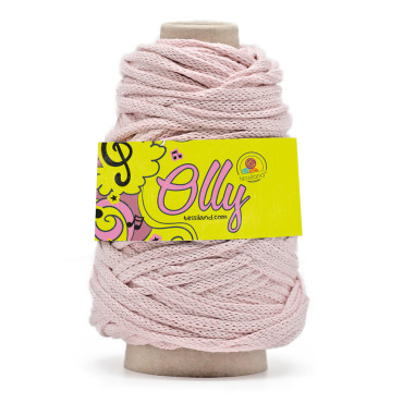 Olly cordino spesso in misto cotone circolare opaco 200g Rosa