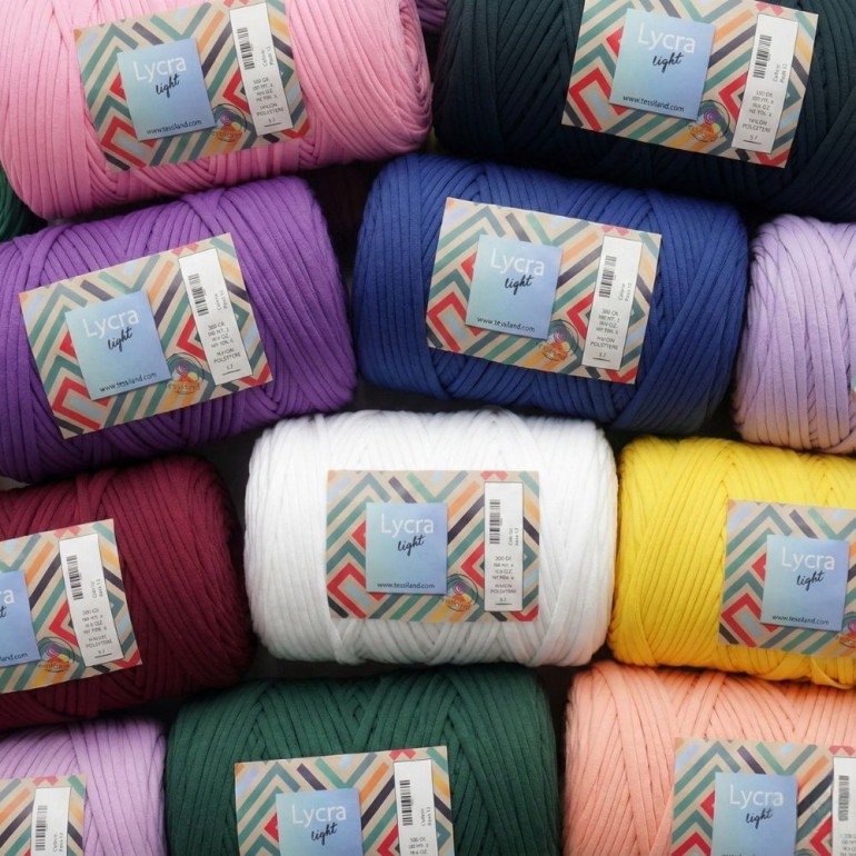 Lycra Light tinta unita fettuccia elastica leggera in bobina 300g