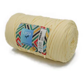 Lycra Light liso Trapillo elástico ligero en bobina 300g Panna