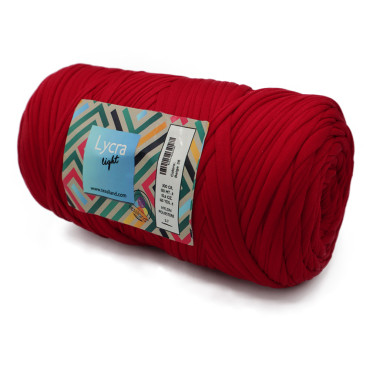Lycra Light tinta unita fettuccia elastica leggera in bobina 300g Rosso