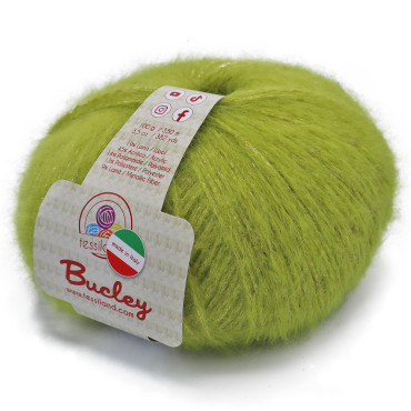Bucley misto lana lurex gomitolo 50g Pistacchio oro