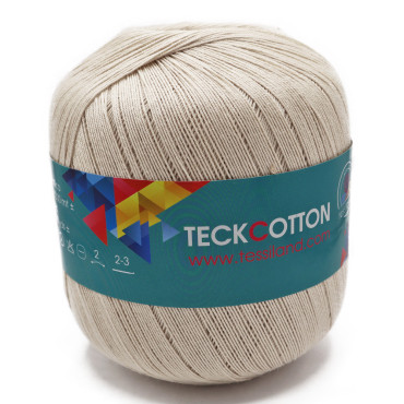 Teck Cotton acrilico top quality extrafine gomitolo 50g Panna