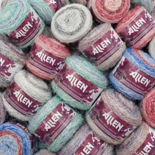 Allen Acrílico Pelliccia Degradada Cake 100g | Tessiland