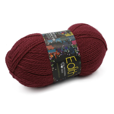 Edith misto lana gomitolo 100g Bordeaux
