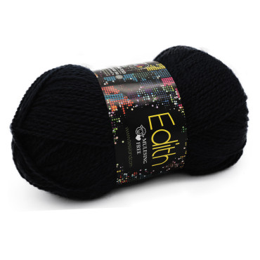 Edith misto lana gomitolo 100g Nero