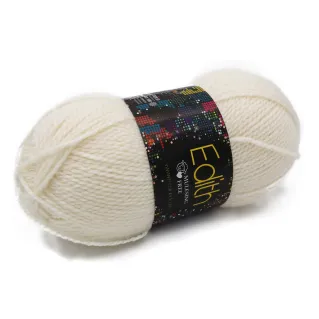 Edith mezcla de lana ovillo 100g Panna