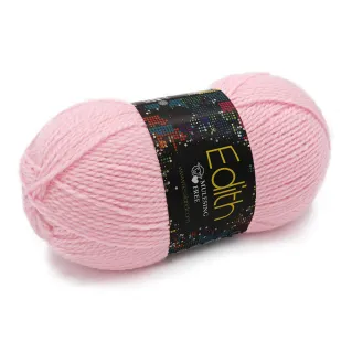 Edith mezcla de lana ovillo 100g Rosa