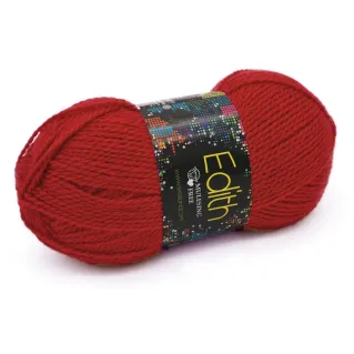 Edith mélange laine pelote 100g Rosso