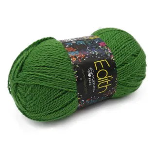 Edith mezcla de lana ovillo 100g Verde