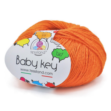 BabyKey misto lana gomitolo 50g Arancione