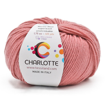 Charlotte laine mérinos extrafine pelote 50g Peonia