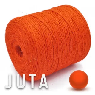 Natural Jute for Handmade Bags & Accessories on Cone 180g Arancio