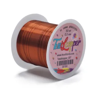 Tessilcopper enameled copper metal wire for bijoux 50 m Ruggine 007