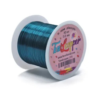 Tessilcopper enameled copper metal wire for bijoux 50 m Ottanio 015