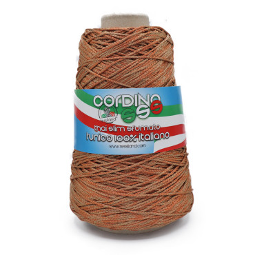 Thai Slim Sfumato Cordino italiano in rocca per borse 200g Cachi