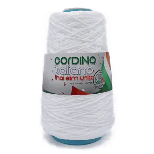 Thai Slim cordón italiano en Cono para bolsos 200g Bianco