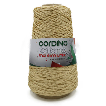 Thai Slim Cordino italiano in rocca per borse 200g Panna