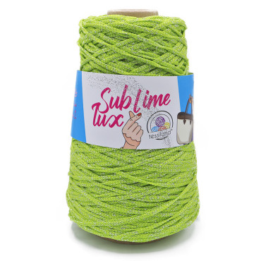 Thai Sublime Lux cordino premium lurex per borse 200g Lime