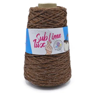 Thai Sublime Lux cordón premium con lúrex para bolsos 200g Cuoio