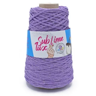 Thai Sublime Lux cordón premium con lúrex para bolsos 200g Lilla