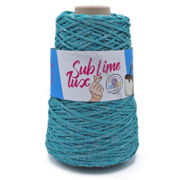 Thai Sublime Lux cordino premium lurex per borse 200g Turchese