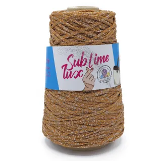 Thai Sublime Lux cordón premium con lúrex para bolsos 200g Caramello