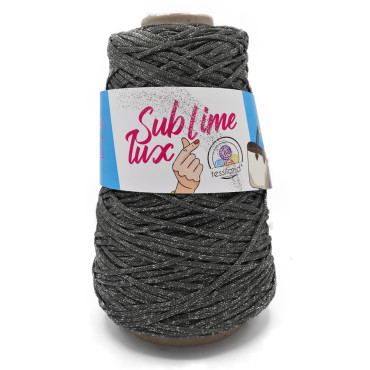 Thai Sublime Lux cordino premium lurex per borse 200g Grigio