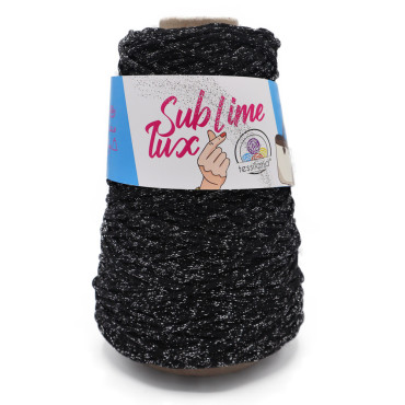 Thai Sublime Lux cordino premium lurex per borse 200g Nero