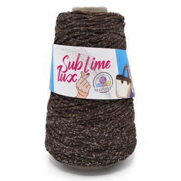 Thai Sublime Lux cordino premium lurex per borse 200g Castagna