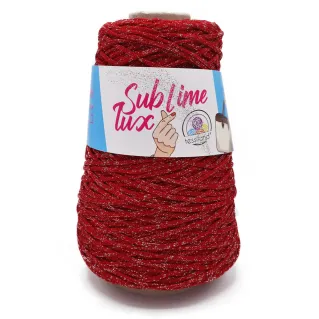 Thai Sublime Lux cordón premium con lúrex para bolsos 200g Rosso