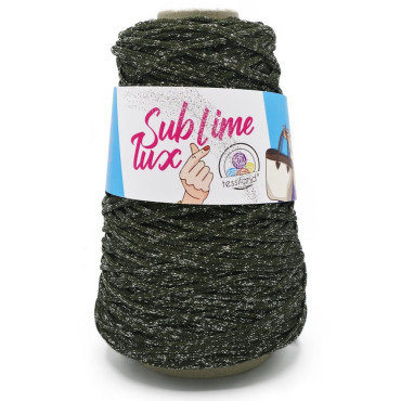 Thai Sublime Lux cordino premium lurex per borse 200g Militare