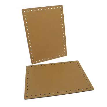 Laterali Stilondas Forati in Similpelle 18x24 cm Tessiland 2 pz Beige