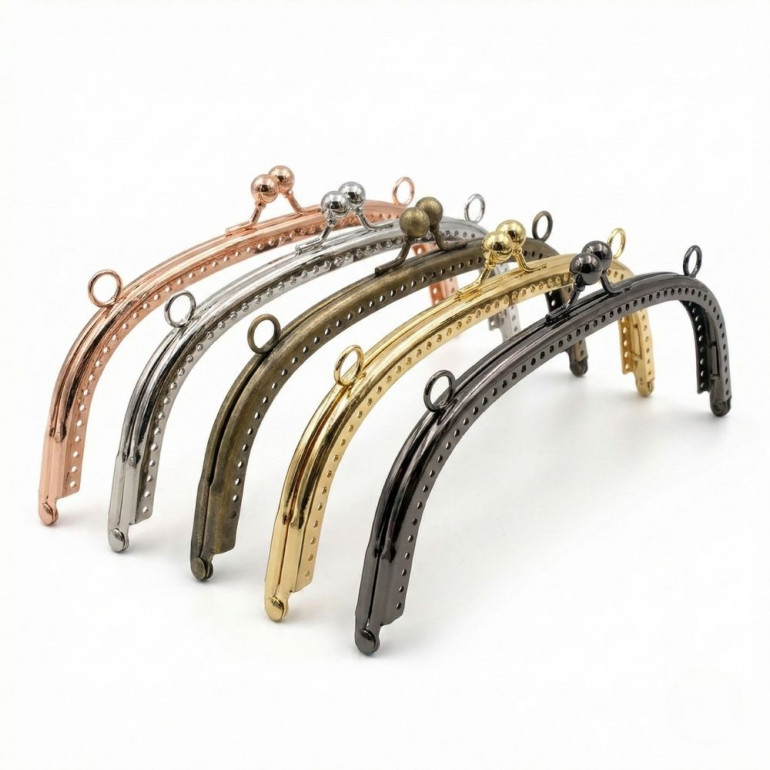 Chiusura clic clac pochette ad Arco 20cm nickel free