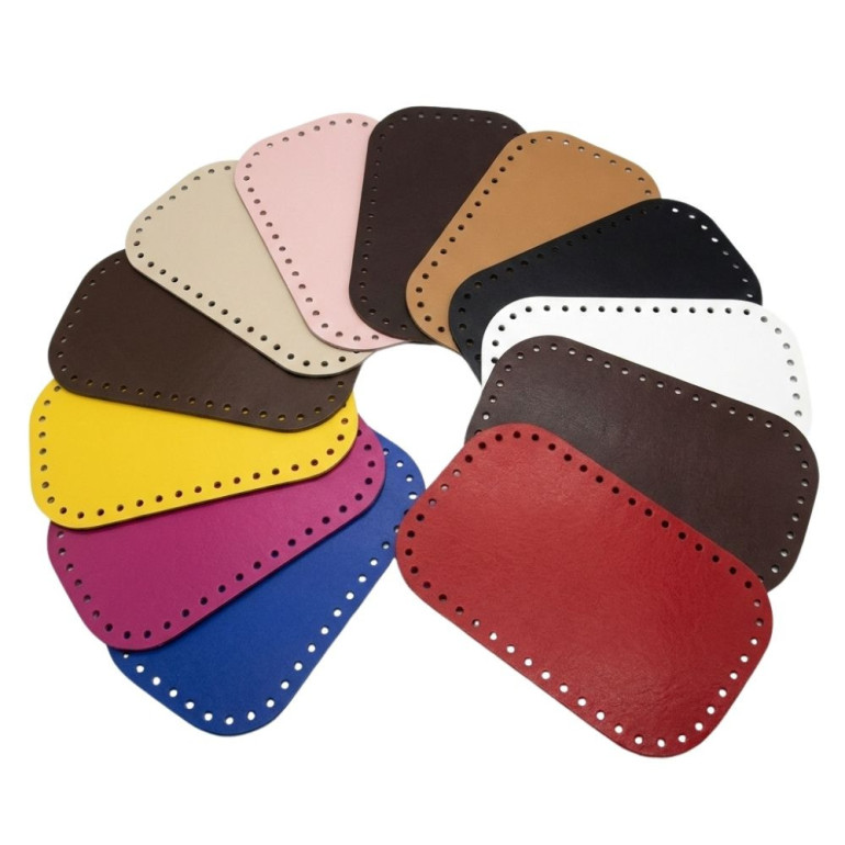 Fondo borsa 28X18 rettangolare in ecopelle made in Italy