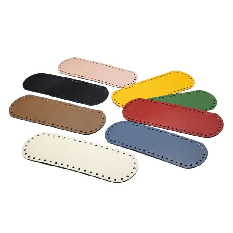 Fondo borsa 30X10 ovale in ecopelle made in Italy